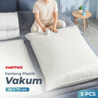 TaffPACK Kantong Plastik Vakum Pakaian Vacuum Bag 5 PCS 50x70cm - WB70