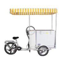 Automatic Electric Adult Tricycle 3 Wheel White Pedal 6 Speed Classical Freezer Bike