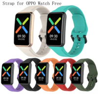 Silicone Watch Strap For Oppo Watch Free Band Replacement Bracelet Wristband Watchstrap Sport Belt Accessories