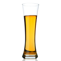 加長笛形收腰啤酒杯飲料杯特飲杯玻璃杯收腰高身啤酒杯酒具杯子