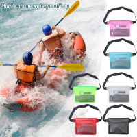 Mobile Phone Waterproof Bag Large Pvc Waterproof Waist Bag Case Park Phone Swimming Rafting H9W9