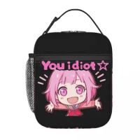 Wonderhoy Emu Otori Anime Insulated Lunch Bags for Women Resuable Cooler Thermal Bento Box Outdoor Camping Travel