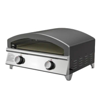 Hot Sale Pizza oven For BBQ Outdoor garden commercial Oven Two knobs control with Two burner Pizza oven