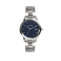 LICORNE 力抗錶 剛毅時髦時尚腕錶 銀/藍LT149MWNI