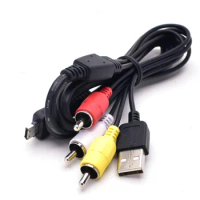 VMC-MD3 USB AV TV Cable for Sony DSC-T110, T110/B, T110/R, T110/P, T110/V, T110/D,TX10, TX10/L, TX10/G, TX10/B, TX10/P