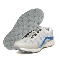 Men Golf Shoes Men's Rotating Lace Golf Sneakers Comfortable Walking Shoes for Golfers Breathable Fitness Training Golf Shoes