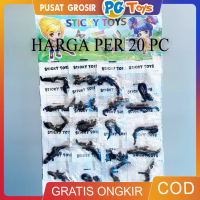 [HARGA 20 PC] Mainan Sticky Toys Hewan Prank Jelly Lentur Lengket Lucu Cicak Kadal Hewan Laut Kelaba