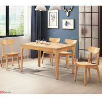 MUNA家居 維尼4.3尺橡木餐桌(不含椅) 130X80X78cm