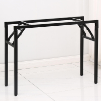 簡易折疊桌腳腿課桌辦公桌彈簧對折腿支鐵藝
