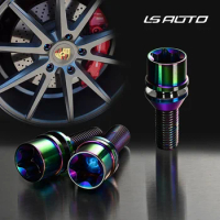Car Titanium Alloy Lug bolts Titanium Wheel Bolts M12x1.5/M12x1.25 Rainbow color bolt