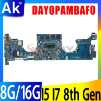 DAY0PAMBAF0 For HP EliteBook X360 1030 G4 Laptop Motherboard With Intel i5 i7 CPU 8GB/16GB RAM L78696-601 L70769-601