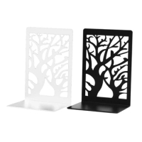 Dropship Book Ends for Shelves, Decorative Book Shelf Holder, 2 Pairs, Non Skid Book Stoppers