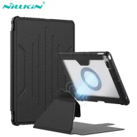For iPad 9th Generation Case Nillkin Slide Camera Magnetic Leather Case For iPad10.2 Detachable Smart Bumper Back Cover iPad 8th