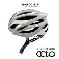 【OCTO】義大利 MARCO 517透氣輕量安全帽 灰白(防護/安全帽/單車/自行車)