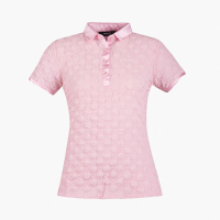 【PING】女款泡泡布短袖POLO衫-粉紅(GOLF/高爾夫球衫/RA23104-13)