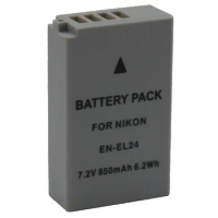 7.2V 850mah Rechargeable Li-ion Battery EN-EL24 EN EL24 ENEL24 for Nikon 1 J5, 1J5, DL18-50, DL24-85 Digital Camera Batteries