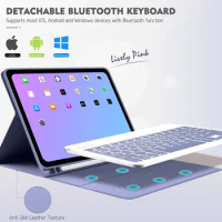Keyboard Case for Samsung Galaxy Tab S7 fe S8 Plus Magnetic Stand Cover With Keypad for Galaxy Tab S6 Lite A7 T505 A8 X205 Cases