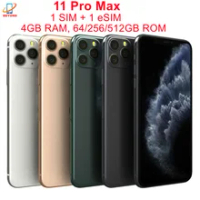Apple iPhone 11 ProMax iPhone11 Pro Max 6.5" Face ID Genuine Original RAM 4GB ROM 64/256/512GB IOS 4G LTE Unlocked Cell Phone