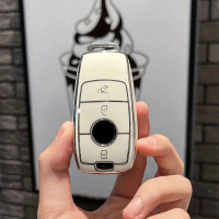 Sarung Kunci Remote Kereta TPU untuk Mercedes Benz Kelas A C E S G GLS CLA W213 W177 W205 W222 X167 