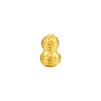 Pure 24K Yellow Gold Bracelet Women 999 Gold peanut Bracelet