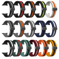 Silicone Strap For Apple Watch Band Ultra 49mm 45mm 40mm 41mm 42mm 44mm Sport Loop Bracelet Wrist Band for IWatch 9 8 7 6 5 SE