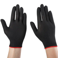 1 pairs of nitrile safety coated work gloves, PU gloves and palm coated mechanical work gloves, obtained