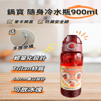 【鍋寶】Tritan隨行冷水瓶900ml-2入(環保杯 彈蓋水壺 運動水壺 隨行杯)