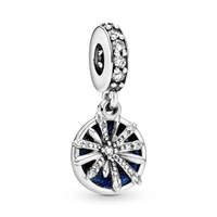 จี้ชาร์ม Dazzling Wishes Fireworks Dangle Charm สีเงิน