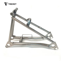 2021 Hot Sale Titanium Rear Triangle fit for Brompton bike 135mm width and front fork for disc break