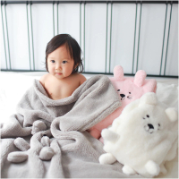 【Baby 童衣】任選 嬰兒被毯 動物造型多功能包巾70041(共５色)