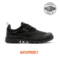 PALLADIUM PAMPA LO RCYL L+ WP+再生科技輕量橘標低筒防水靴-中性-黑