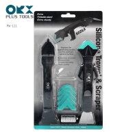 【ORX】矽利康刮刀+抹刀組 PW-121(矽力康刮刀頭/抹平工具/矽力康/Silicone/台灣製)