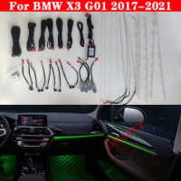 11 Colors Set For BMW X3 G01 2017-2021 Screen control Decorative Ambient Light LED Atmosphere Lamp illuminated Strip