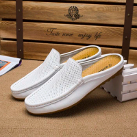 Boat Shoes Breathable Daily Classics Man Loafers Slip-On Shoes Fashion Casual Leather Slippers Shoes