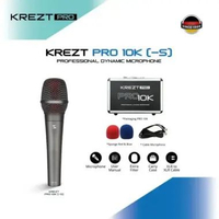 Mic Kabel Krezt Pro 10K Professional Dynamic Microphone - Two Package Options - Original Garansi Res