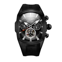 men automatic watch,mens sport wrist watches Reef Tiger tourbillon waterproof man mechanical wristwatch reloj hombre RGA3069