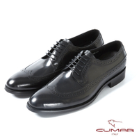 CUMAR英式牛津 復古質感正式皮鞋-黑