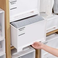 收納箱 收納箱抽屜式收納盒塑料透明衣服家用衣物儲物整理箱衣收納子