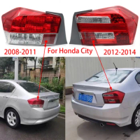 Car Taillight For Honda City 2008-2014 Left Right Rear Tail Light Turn Signal Fog Lamp Auto Accessories Without Lamp Bulb