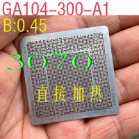 BGA Stencil For TRX3080 3070 GA104-300-A1 RTX 3060 Ti GA104-200-A1 0.45MM GPU CPU IC Chip Solder Reballing Stencils Template