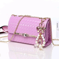 JX 683 Tas Selempang Wanita Elegan Import Free Gantungan Mutiara