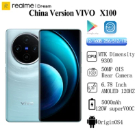 Original VIVO X100 Dimensity 9300 120W SuperVOOC 5000mAh 50MP Rear Camera 6.78" 120HZ AMOLED NFC OTA OTG