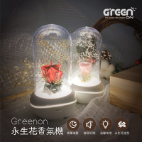 【2入組】GREENON-永生花香氛機 自然風擴香器 香薰減壓 玫瑰花造型 小夜燈 【雙11優惠】