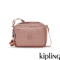 Kipling 乾燥藕粉色前袋拉鍊側肩包-COLETA