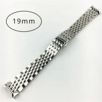 9mm Watch Accessories Bracelet for TISSOT Le Locle T41 T006 Series Seven Bead Solid Stainless Steel Strap Curved Mouth Chain Men