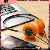 Ikf Y3 Headset Retro Wired Headphone Lightweight Designs Headset Two-Channel Anc Hifi Koss Style Stereo Metal DesignHeadphones