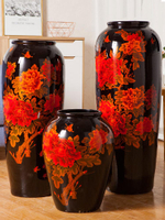 景德鎮陶瓷落地大花瓶擺件現代簡約客廳干插花新中式大號特大裝飾