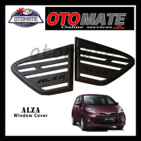 Perodua Alza Car 3D Carbon Triangle Mirror Rear Side Window Cover 2pcs OO