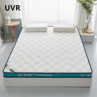 UVR Double Mattress Home Collapsible Single Tatami Thickened Sponge Soft Mattress Bedroom Hotel Latex Mattress Full Size