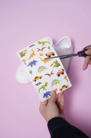 Native Dekkos แทททูสติกเกอร์ตกแต่งรองเท้า ลาย Jurassic road trip